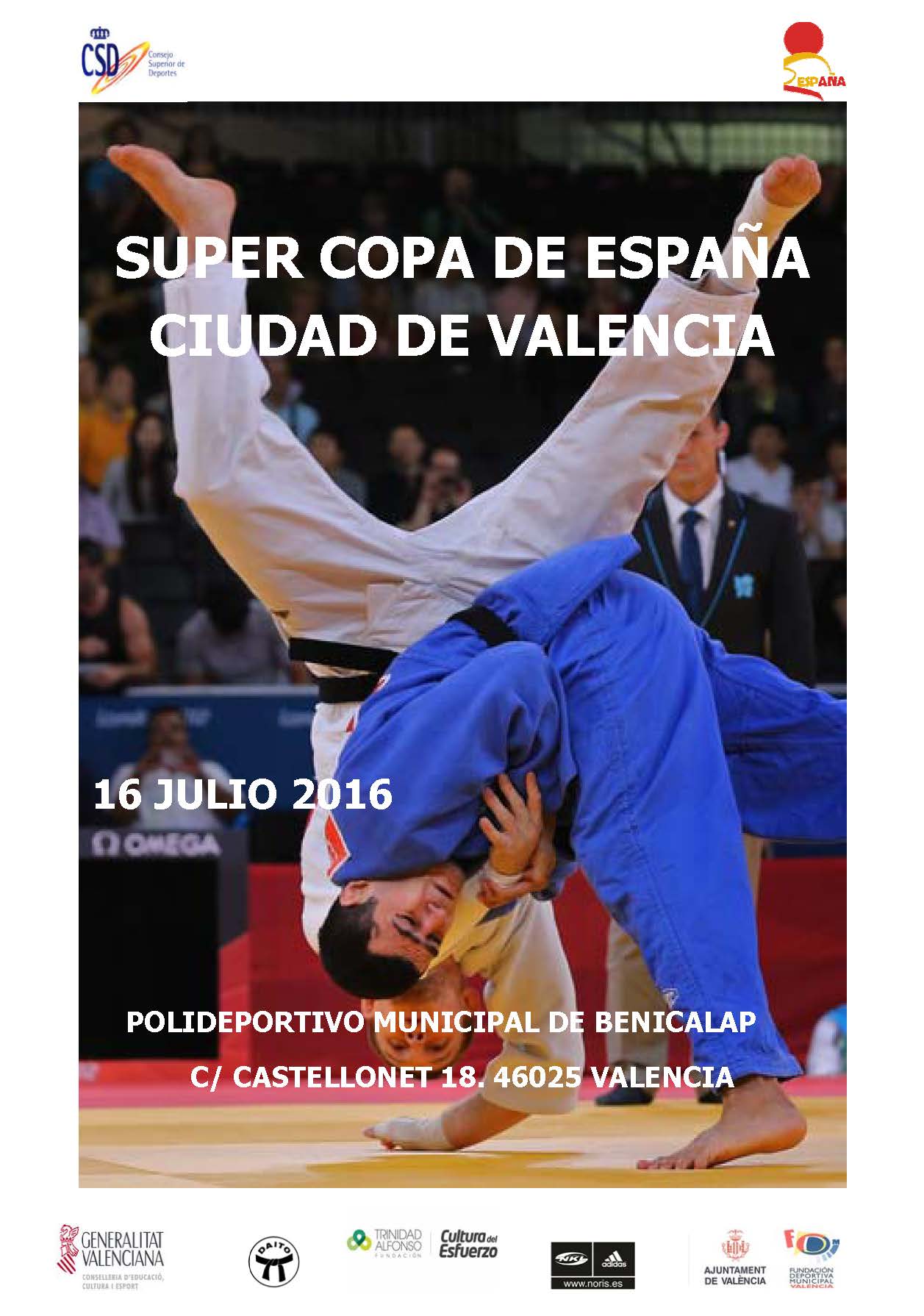 CARTEL SUPER COPA DE ESPAÑA CIUDAD DE VALENCIA 2016