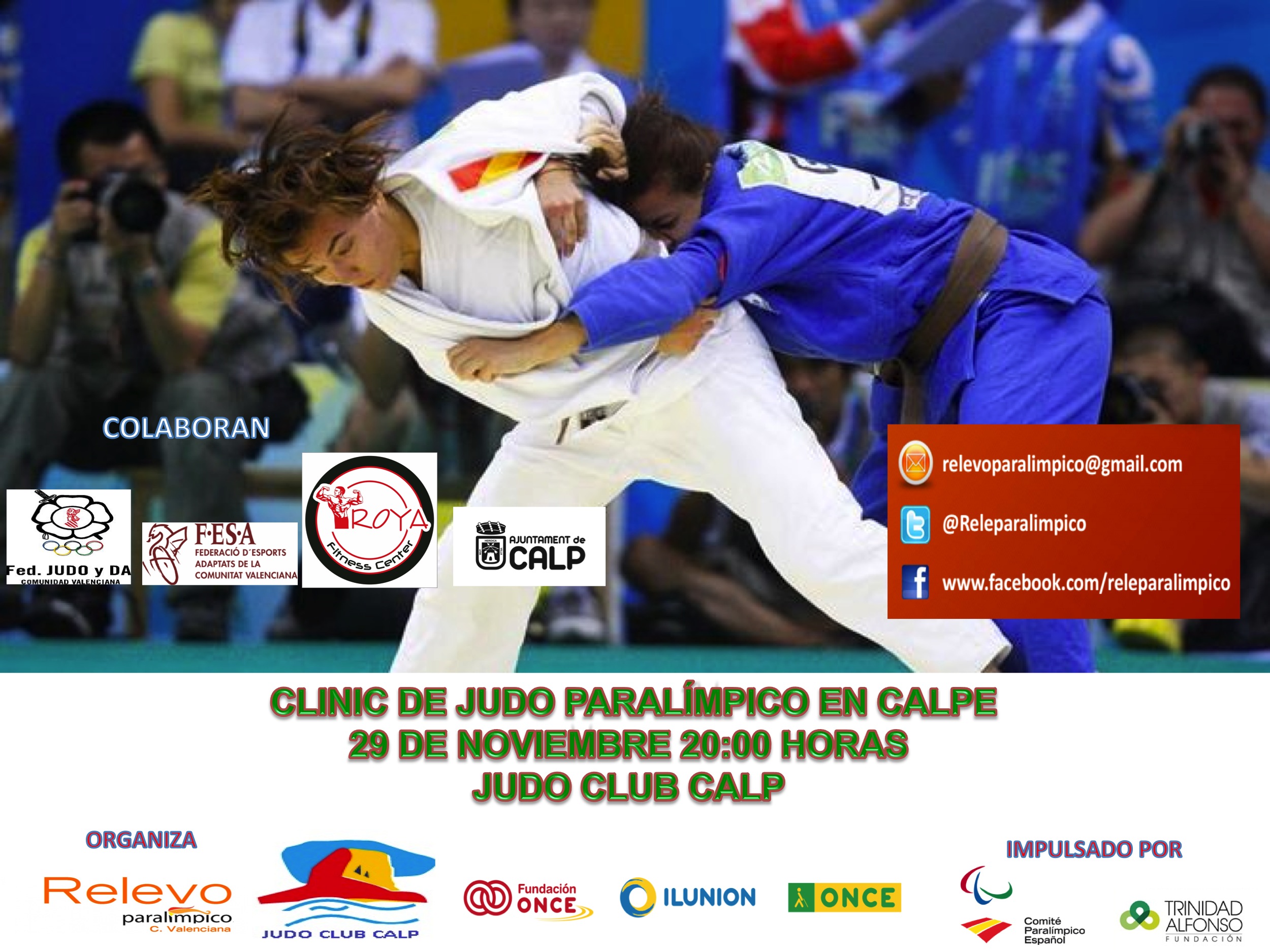 CARTEL CLINIC JUDO PARALIMPICO