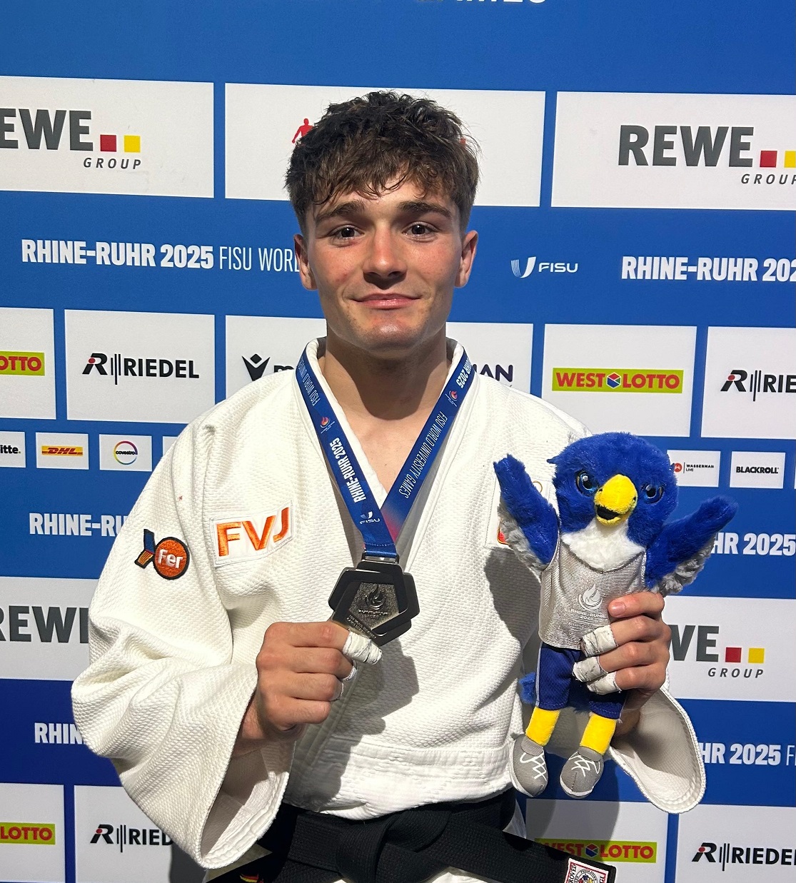 Luis Barrosso, subcampeon FISU WORLD GAMES
